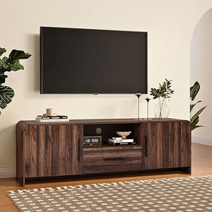 70" Mid-Century Modern TV Stand with Storage
