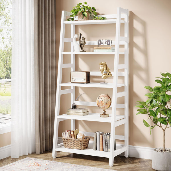 5-Tier Ladder Bookshelf