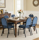 Stackable Upholstered Banquet Dining Chairs – Set of 4