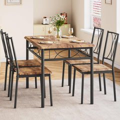 Dining Table Set for 4 with Chairs