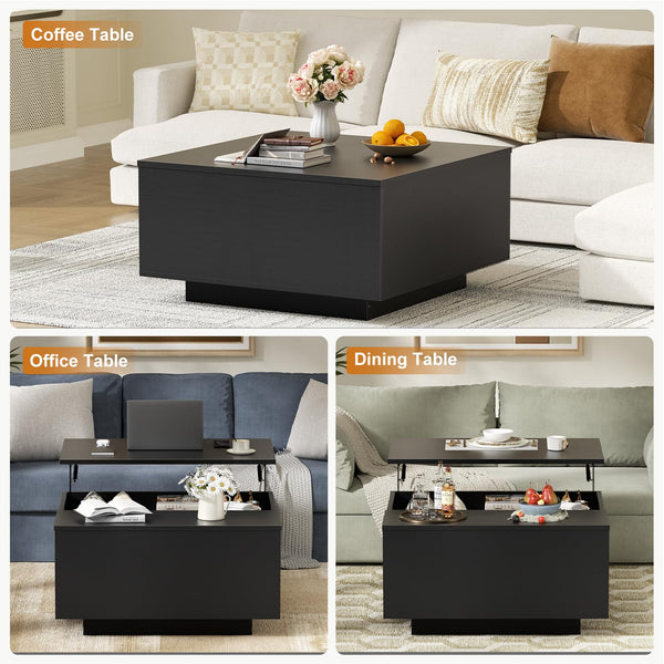 Lift Top Coffee Table with Hidden Storage