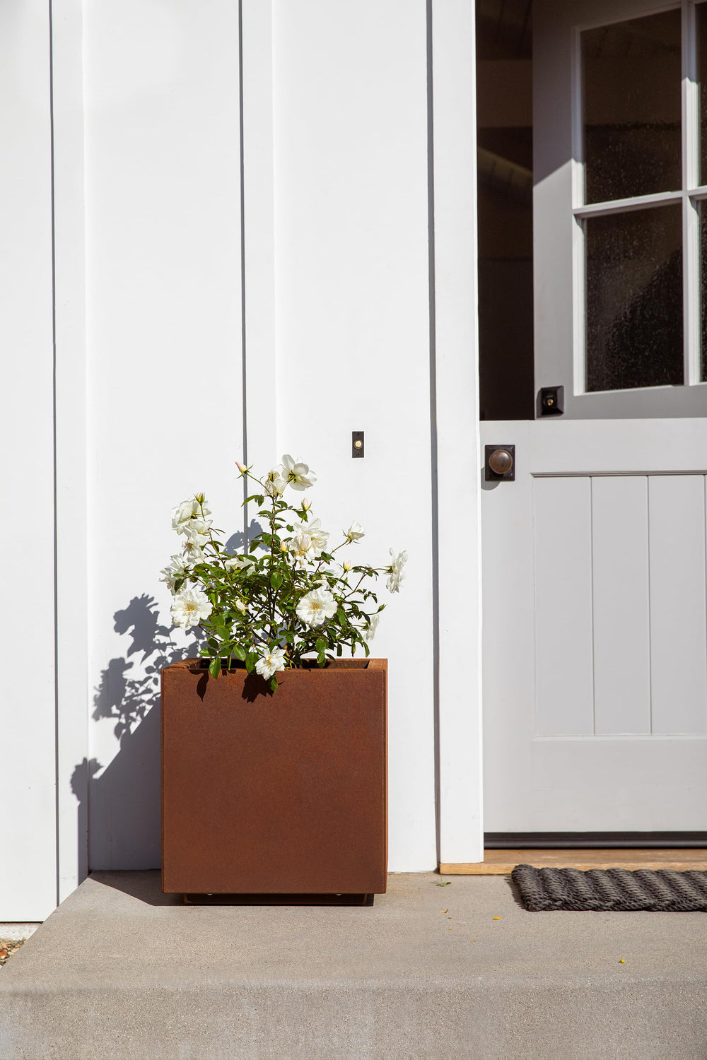 Rust Square Outdoor Planter