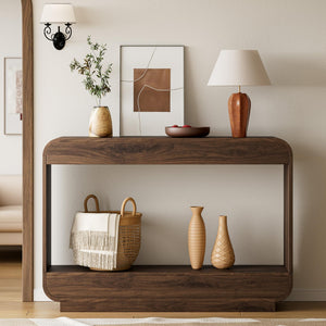 43" Waterfall Console Table for Entryway & Living Room