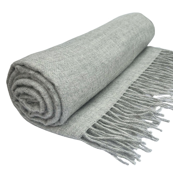 Baby Alpaca Throw Blanket — Handwoven, Lightweight & Breathable