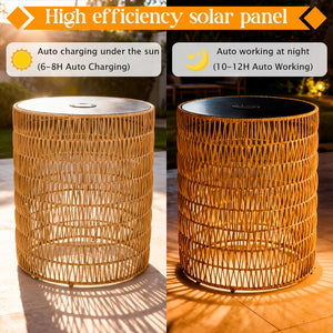 Bohemian Solar Outdoor Side Tables Set of 3