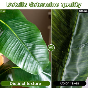 Large Artificial Banana Tree — Tall Faux Tropical Plant for Indoor & Outdoor Decor