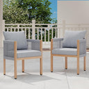 Outdoor Rope Dining Chairs with Cushions