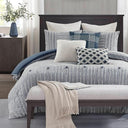 Cotton Clipped Jacquard Comforter Set with Removable Cover