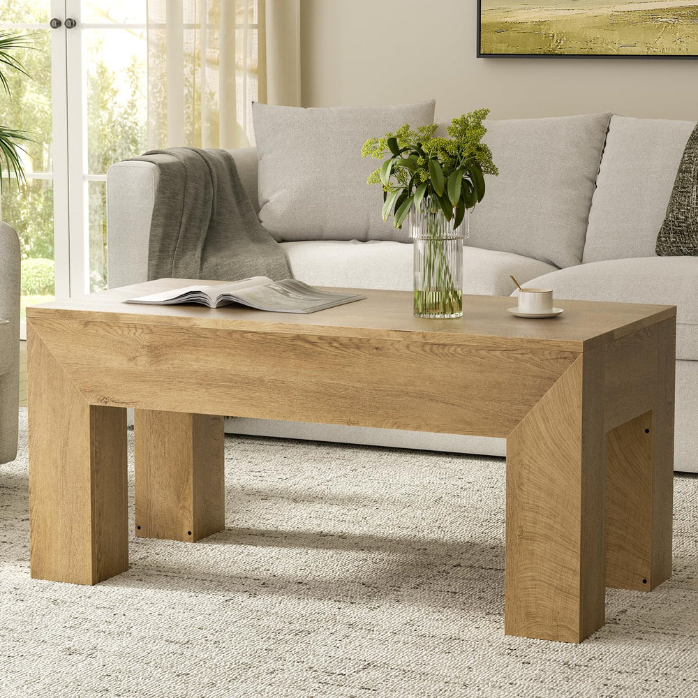 Lift Top Coffee Table with Hidden Storage
