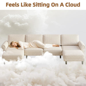Modular Sectional Loveseat Sofa with Chaise