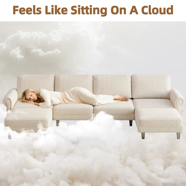 Modular Sectional Loveseat Sofa with Chaise
