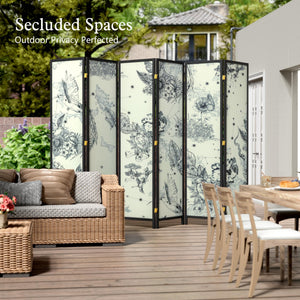 6-Panel Folding Room Divider