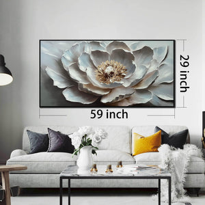 Large Hand-Painted Purple Tree Canvas Wall Art – 59" x 29" Ready to Hang