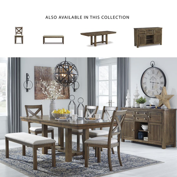 Extendable Rectangular Dining Table with Trestle Base — Seats 8