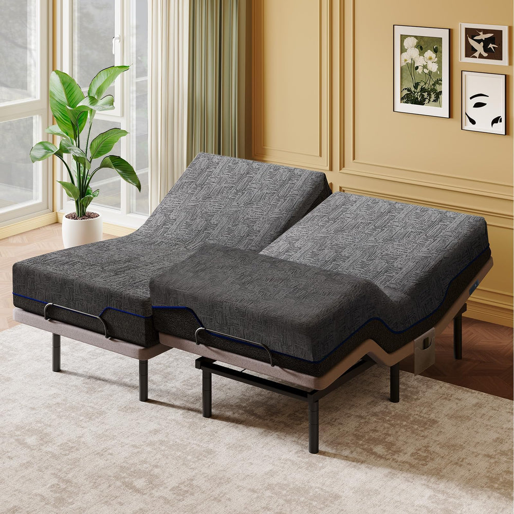 Adjustable Bed Frame with Head & Foot Incline – Twin XL & Split King