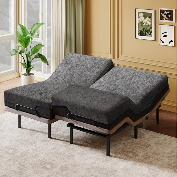 Adjustable Bed Frame with Head & Foot Incline – Twin XL & Split King