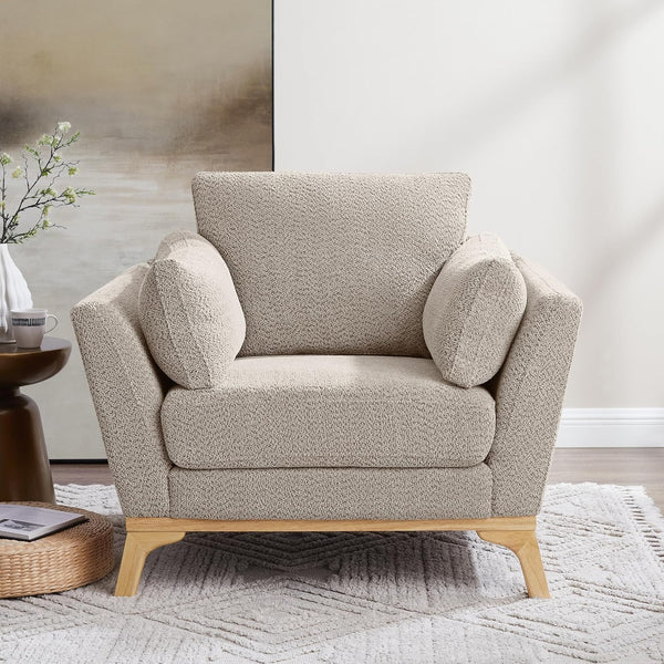 Oversized Accent Chair with Thick Cushion