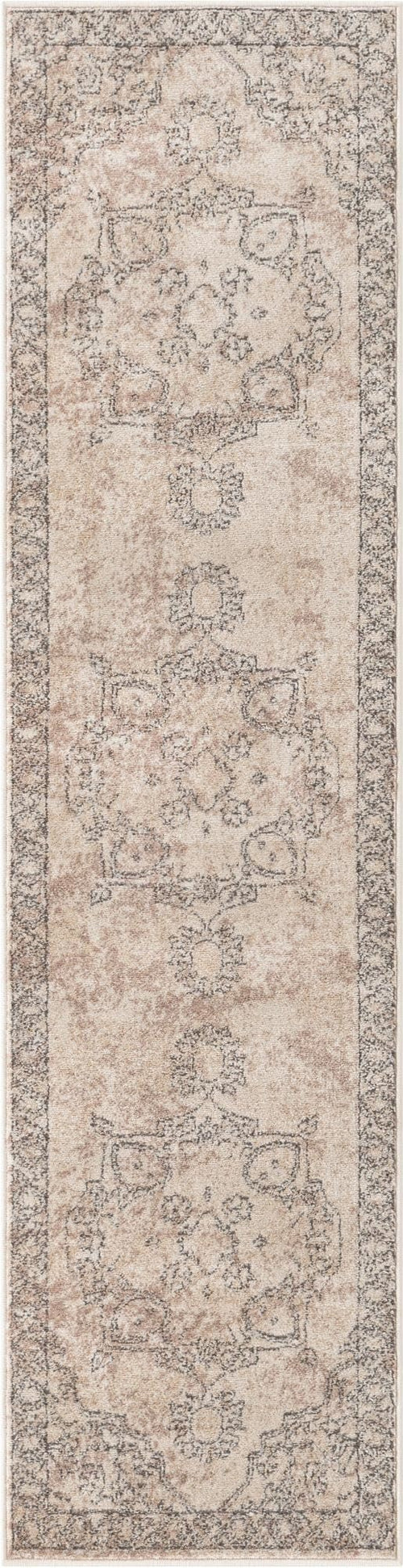Oregon Distressed Medallion Runner Rug – 2'2" x 8'