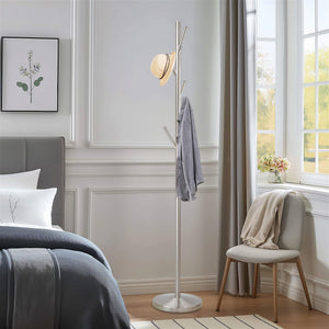 68" Metal Coat Rack Stand with 6 Hooks