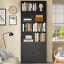 6-Tier Bookshelf with Cabinet Door, 71" Tall