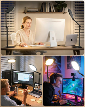 LED Desk Lamp – Adjustable Height, 50 Light Modes, Eye-Care