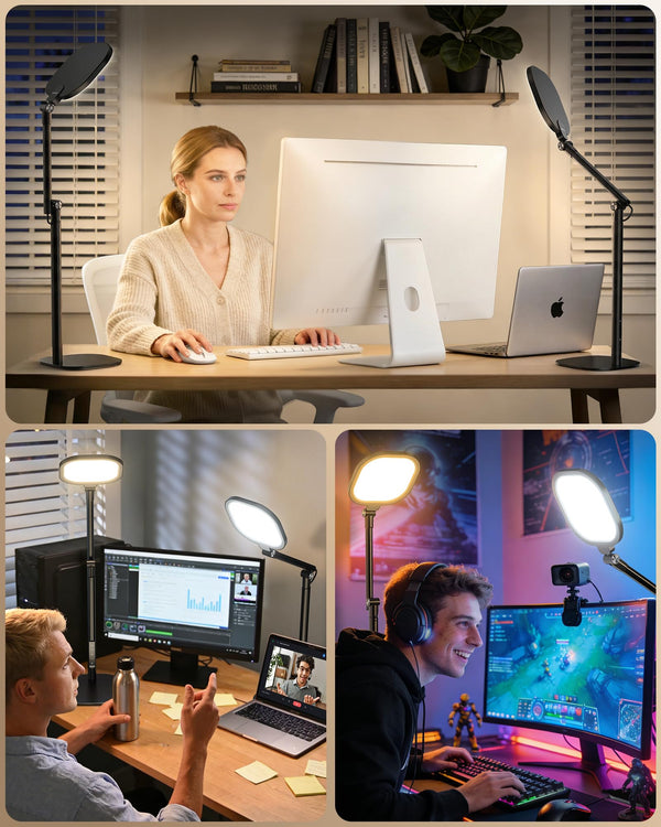 LED Desk Lamp – Adjustable Height, 50 Light Modes, Eye-Care