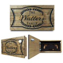 Concealment Shelf Hidden Gun Safe with Magnetic Lock – Custom Laser Engraved Wood