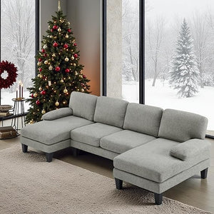 U-Shaped Sectional Couch with Dual Chaise