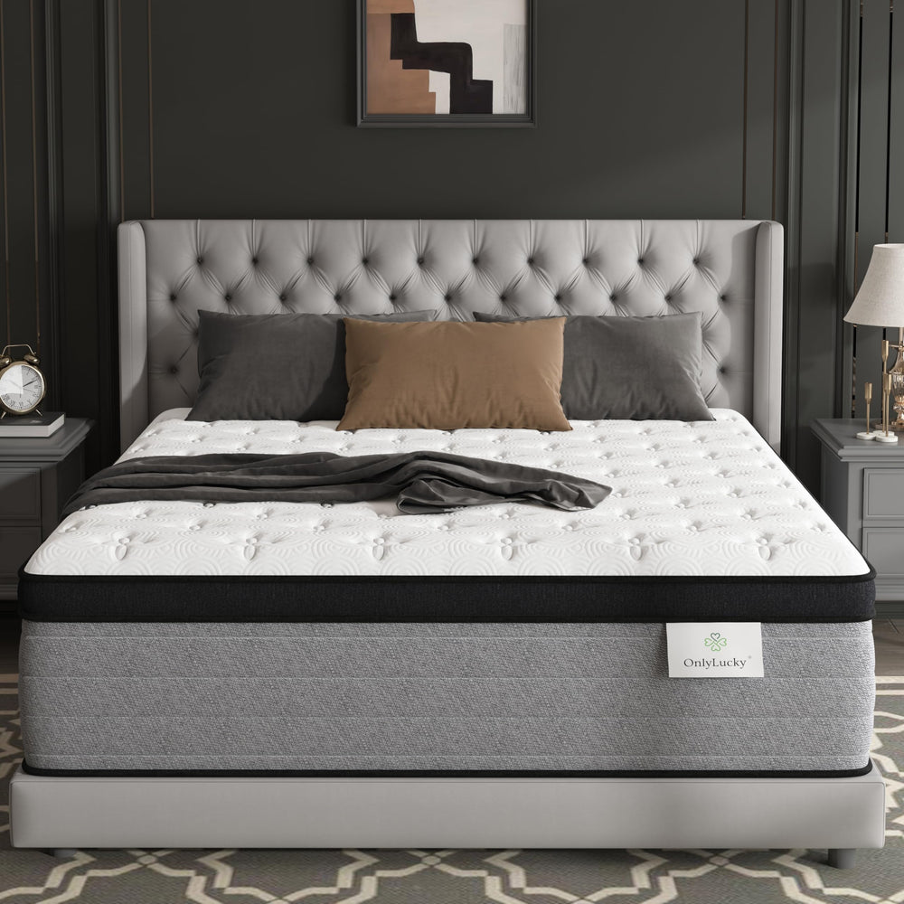 King Mattress 14 Inch Euro Top Hybrid Pocket Spring