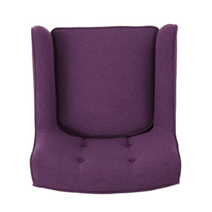 Mid-Century Fabric Arm Chairs, Set of 2 – Purple
