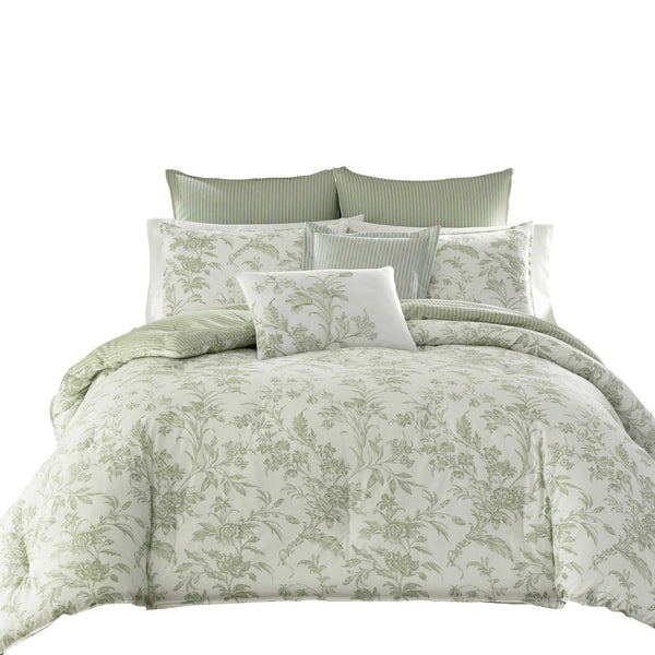 Floral Cotton Duvet Cover Set with Matching Shams