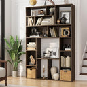6-Shelf Open Bookcase, 71" H Freestanding Display Storage
