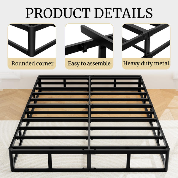 10-Inch Metal Box Spring Mattress Foundation