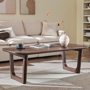 Rectangular Coffee Table with U-Shaped Legs
