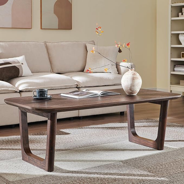 Rectangular Coffee Table with U-Shaped Legs