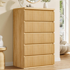 Fluted 5-Drawer Dresser