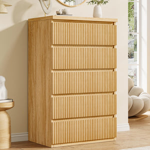 Fluted 5-Drawer Dresser