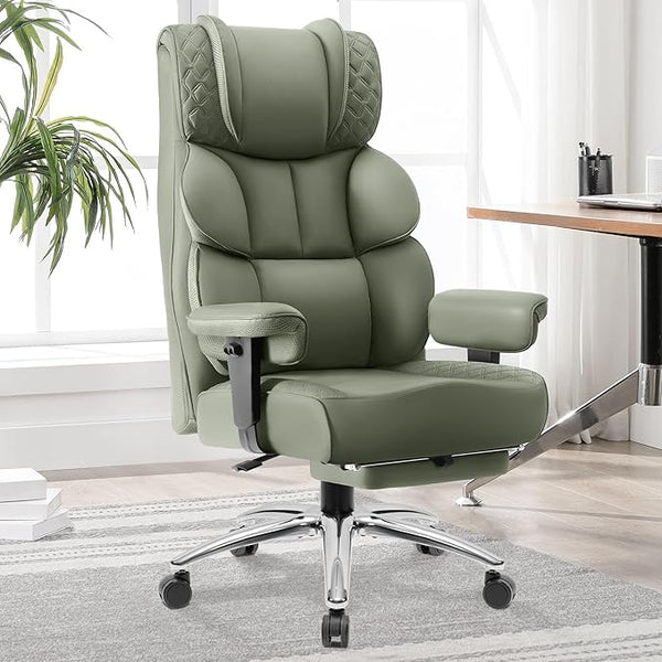 Big & Tall Ergonomic Executive Office Chair with Footrest