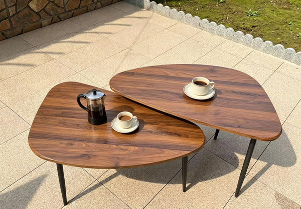 Oval Nesting Coffee Table Set