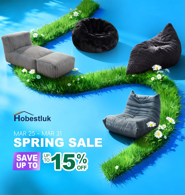 Small Loveseat Sofa Chair with Side Pocket – Memory Foam, No Assembly