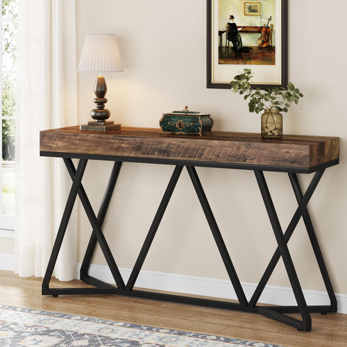 55-Inch Industrial Console Table