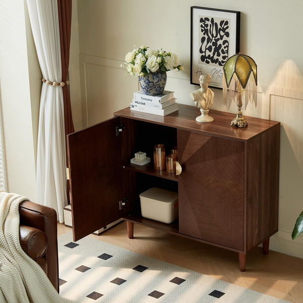 Mid-Century Buffet Cabinet with Storage