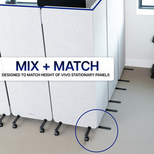 6-Panel Mobile Privacy Panel System – 145" x 66" Freestanding Room Divider