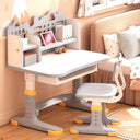 Height Adjustable Kids Desk and Chair Set with Storage