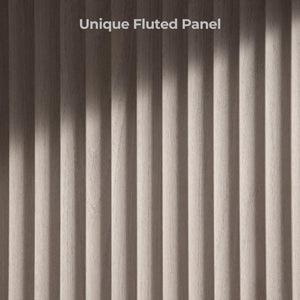 Round Fluted Coffee Table with Storage