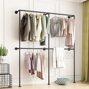 Freestanding Metal Clothing Rack