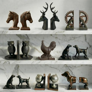 Dachshund Figurine Bookends