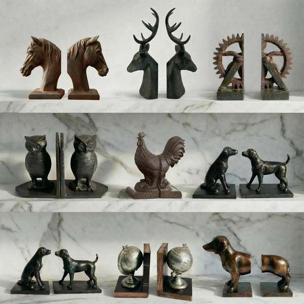 Dachshund Figurine Bookends