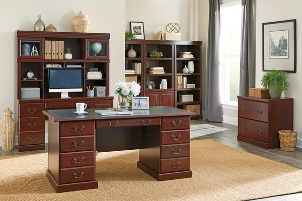 5-Shelf Bookcase with Adjustable Shelves – Classic Cherry