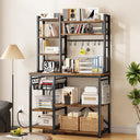 Baker's Rack with Power Outlet and Microwave Stand